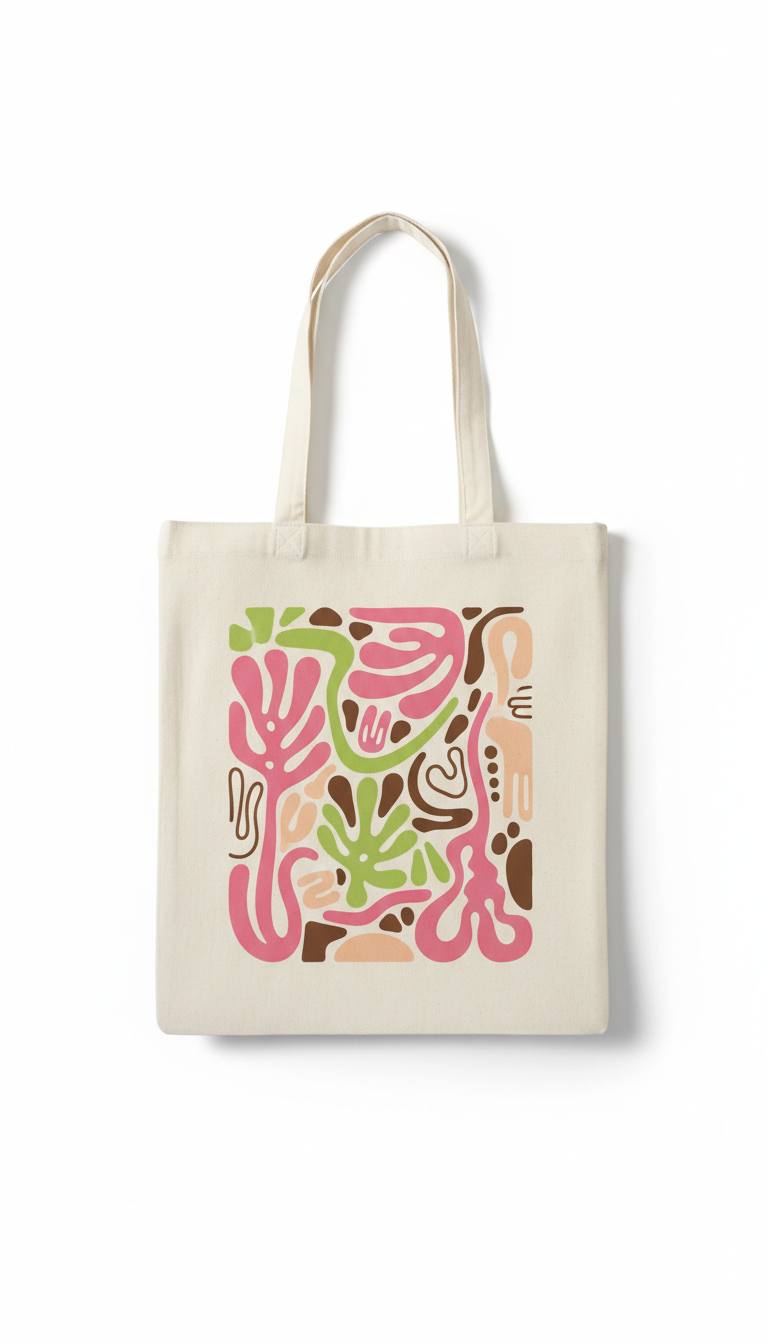 Illustrated Artist Tote Bag
